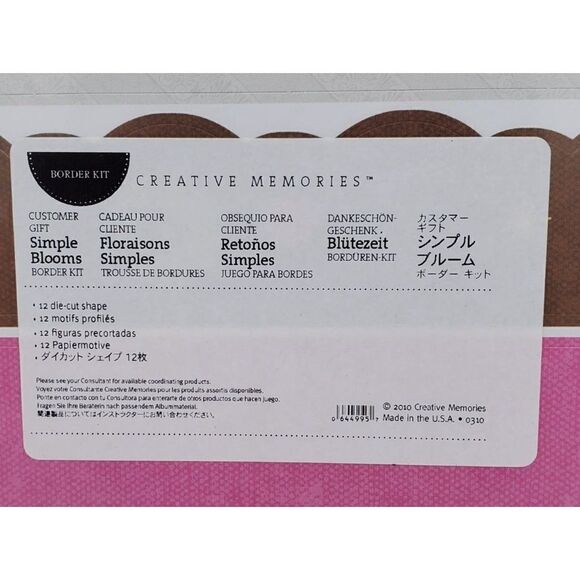 Creative Memories Simple Blooms Border Kit Die Cut Shapes - Picture 2 of 3